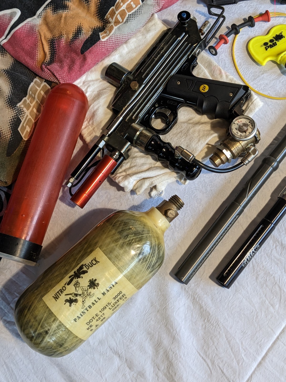 Vintage Pro Paintball Bundle Custom WGP Auto cocker, JT Mask/ Jerseys