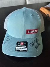SIMRAD Marine Boating Hat, Richardson Low pro 115 Trucker MD/LG Autographed