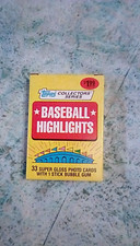 1987 Woolworth's Topps Baseball Highlights Complete Factory Set ~ 33 Cards