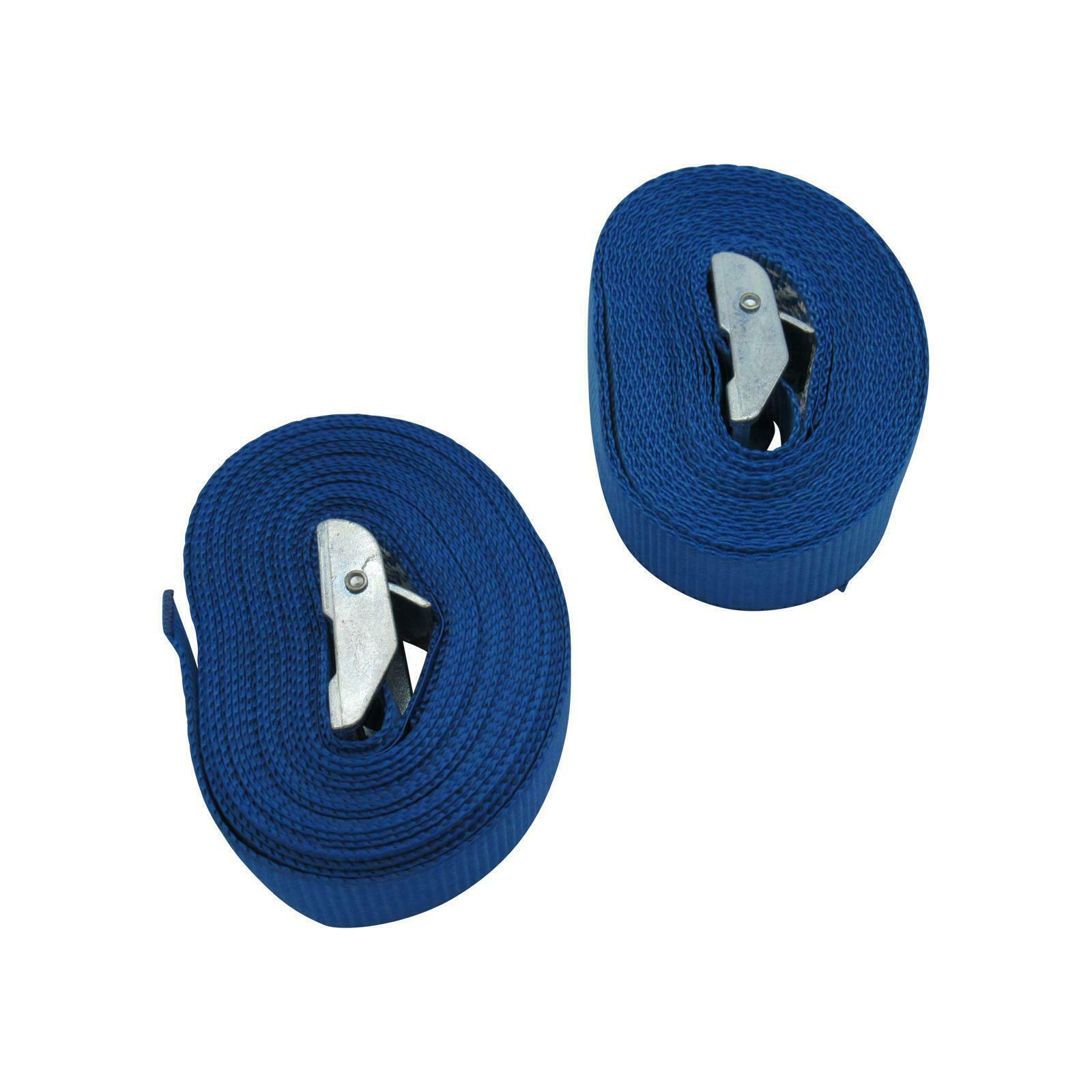 Cambuckle Lashing Strap 25MM 5M X2 Adjustable Cam Buckle Tie Down Cargo
