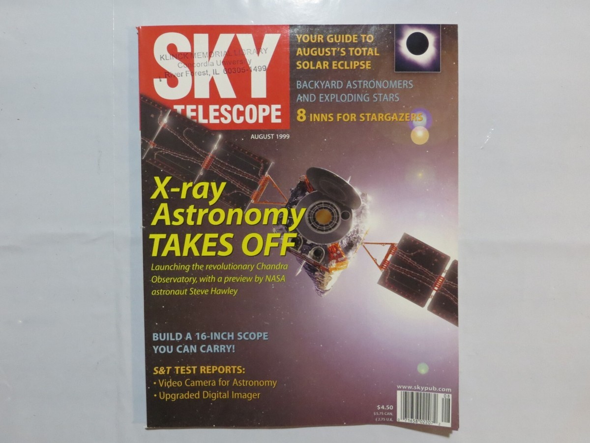 Sky & Telescope Magazine August 1999 2Z | eBay