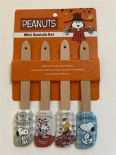 Peanuts SNOOPY WOODSTOCK Silicone Mini SPATULA SET Non-Scratch Heat-Resistant