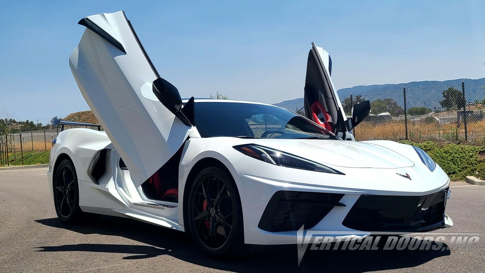 Chevy Corvette C8 2020-2026 Vertical Doors INC. Bolt on Lambo Door Kit -IN STOCK