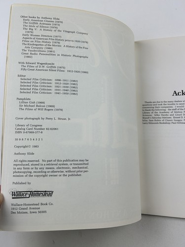 A Collector's Guide to Movie Memorabilia w/ Prices 1983 by Anthony Slide PB EUC - Imagen 2 de 5