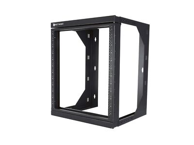 Networx 22U Adjustable Depth Open Frame Swing Out Wall Mount Rack - 301 ...