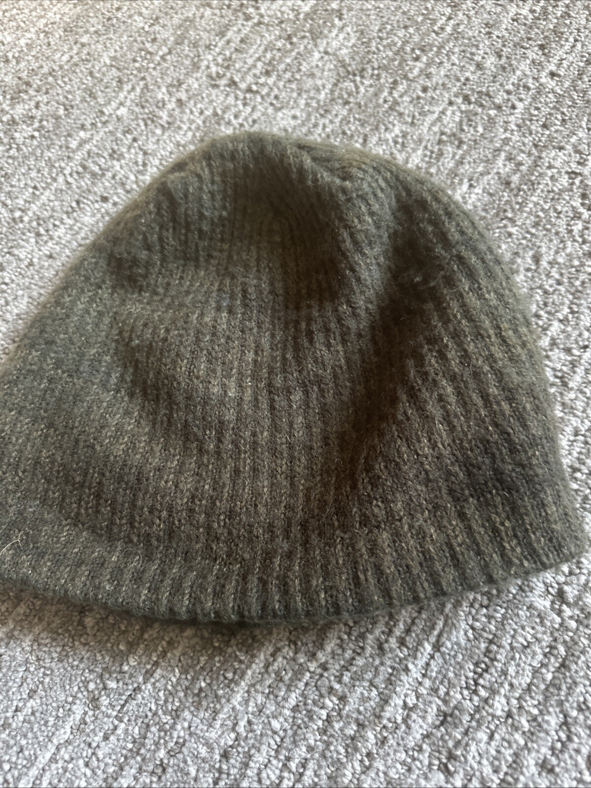REI Basic Wool Blend Knit Winter Beanie OSF Olive Green