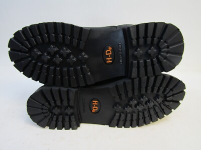 Harley Davidson Mens Size 10 M Black Nubuck Leather Lace Up Ankle 6\