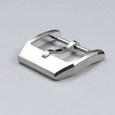 High Quality 316L Solid Stainless Steel Pin Buckle Watch Clasp 18mm Fits IWC