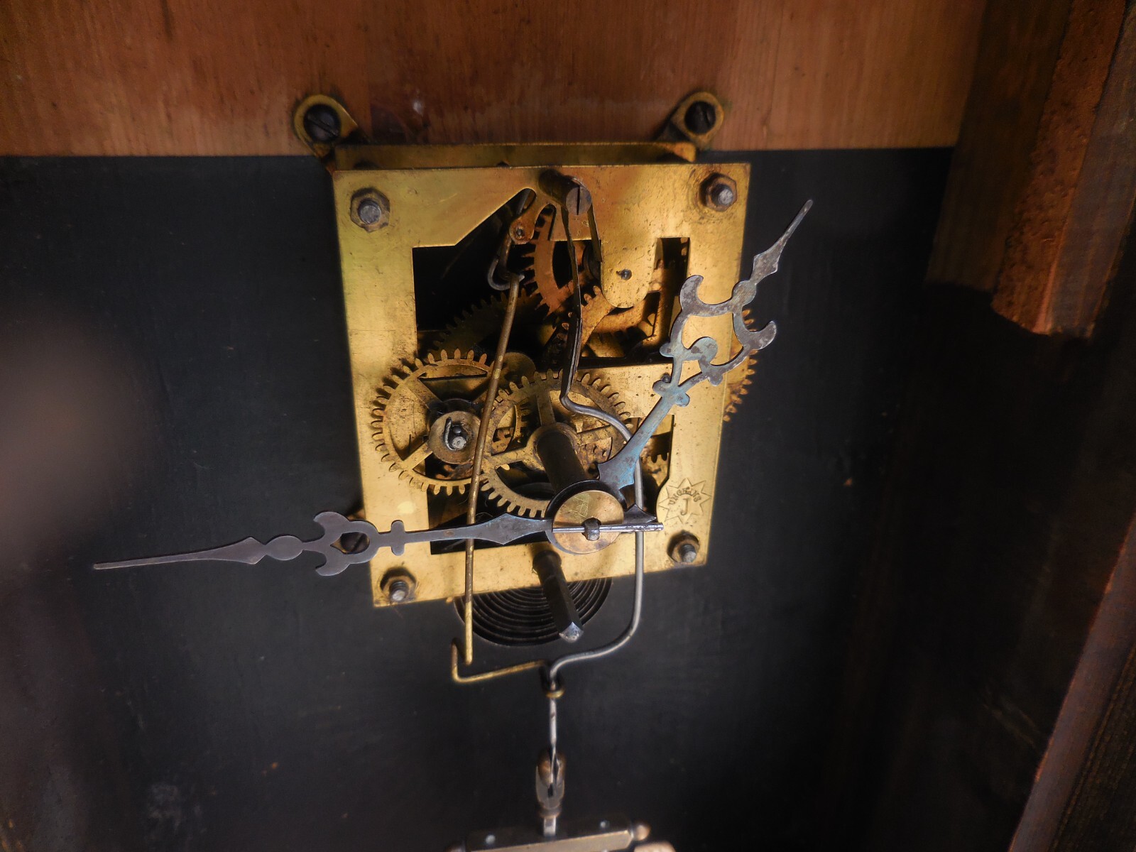 Antique Vienna 45hour Mercury Pendulum shelf Clock made in Germany