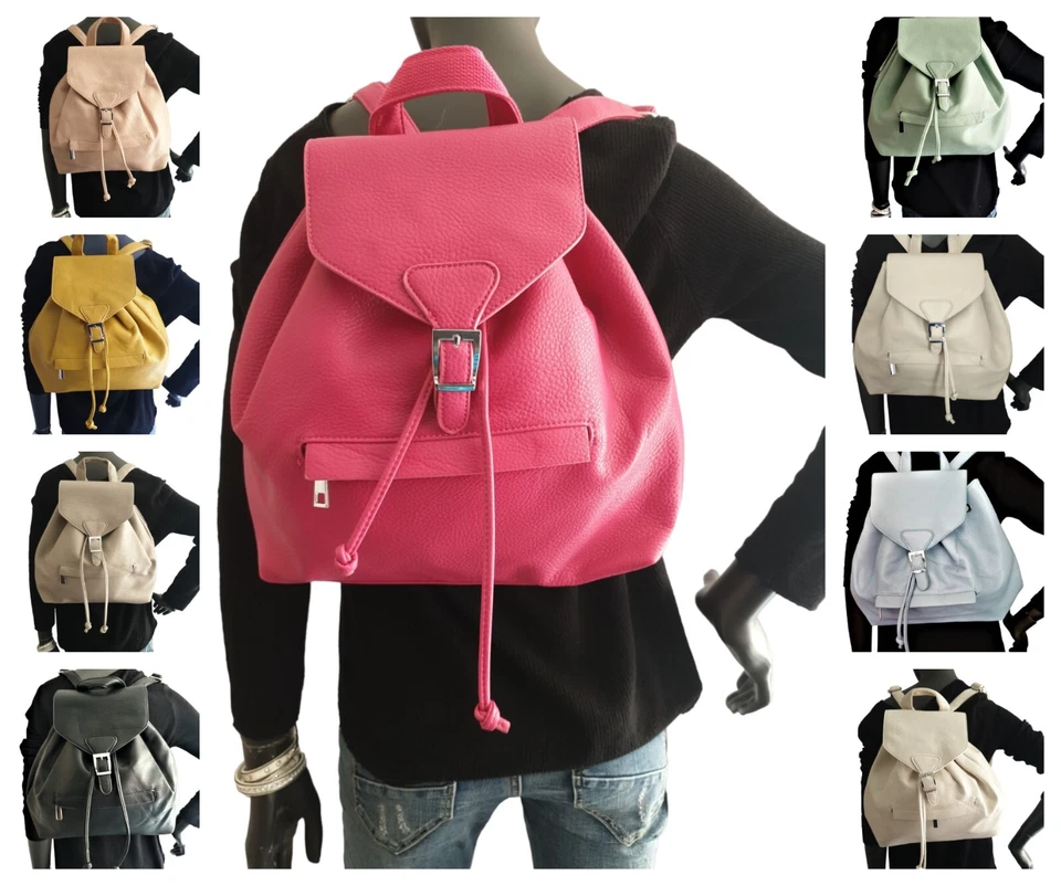 Paolo Bags Rucksack cityrucksack 9 Farben - Bild 2 von 2