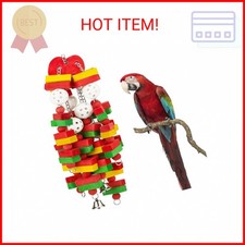 MEWTOGO Large Bird Parrot Toys for Cockatoos African Grey Macaws and Amazon Parr