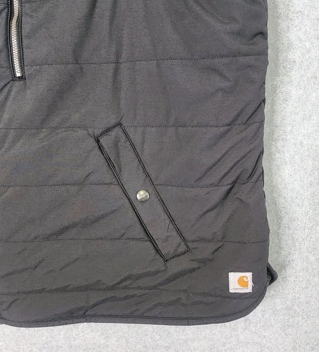 Carhartt Reversible Vest Mens Black Nylon Sherpa Fleece Workwear Utility Outdoor thumbnail 5