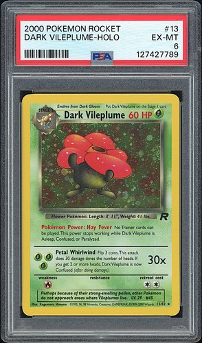 Dark Vileplume (Unlimited) graded PSA 6 for sale on eBay