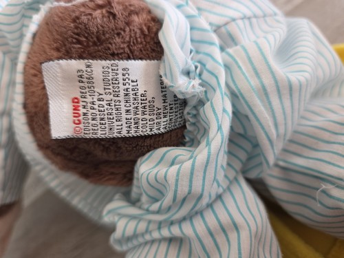 GUND Curious George in Pajamas 16” Plush Universal Studios Monkey LUCA b271 - Picture 12 of 12