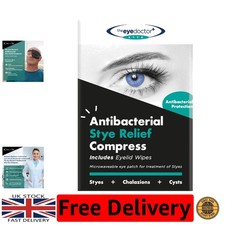 Adjustable Heated Eye Mask for Stye and Blepharitis Relief - Includes Wipes