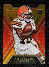 2014 Panini Select Rookies Gold Prizm 4/10 Taylor Gabriel #160 6d7