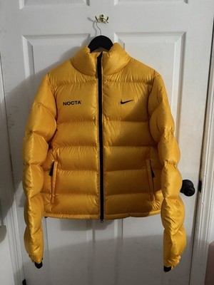 Nike X Nocta Sunset Puffer Jacket Yellow Size L New