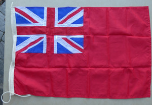 U.K. British Merchant Navy Red Ensign Red Duster nylon flag 20” X 31” size