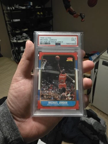 1996 Fleer Ultra Decade Of Excellence #U4 Michael Jordan HOF PSA 9 MINT