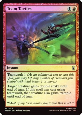 Foil Team Tactics [Marvel Super Heroes] MTG