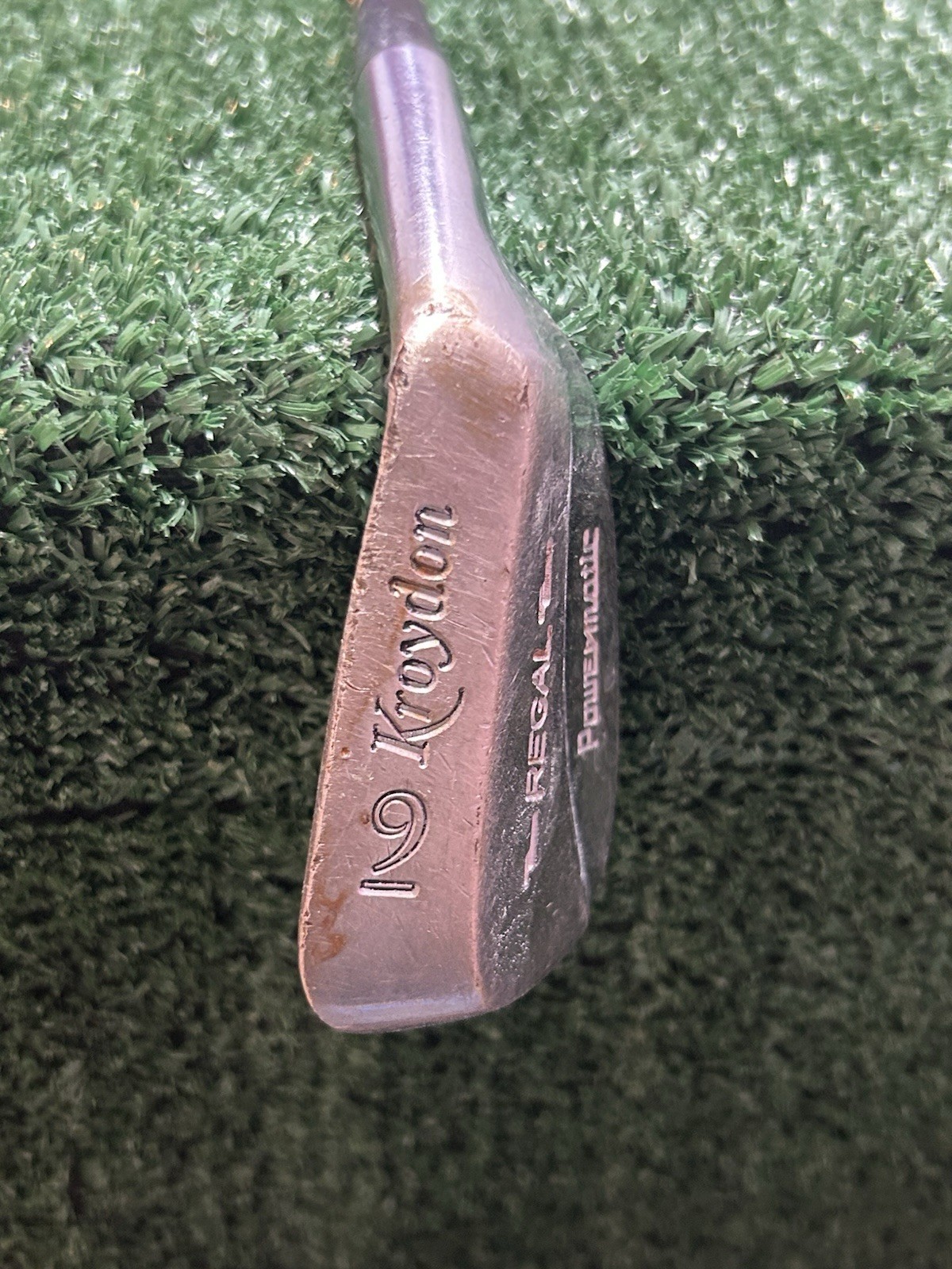 Kraydon REGAL Powermatic (9) Iron ~ Right RH ~ Steel STIFF ~ 35.5" ~ VINTAGE!