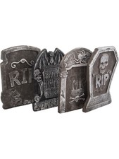 Set Of 4 18 Inch Foam Tombstones