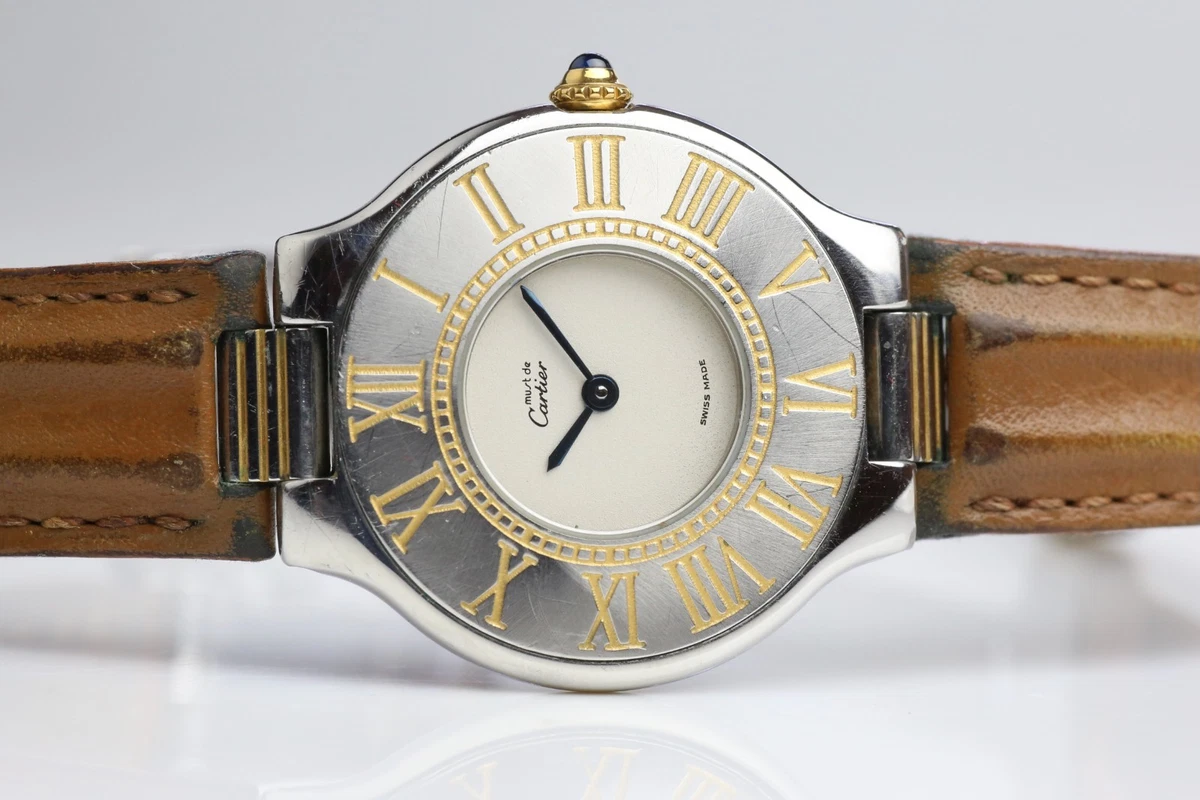 Cartier Must de Cartier 21 - 28 mm, Stainless Steel for sale | eBay