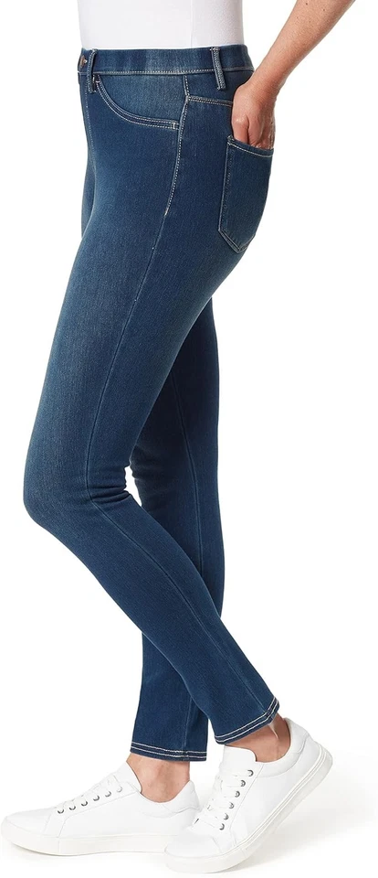 Bandolino Women's Bella All Day Comfort Pull on Knit Denim Legging Jegging Small Foto 4 de 4