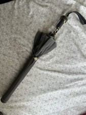 VINTAGE KNIRPS Folding Umbrella Matching Grey CASE Compact