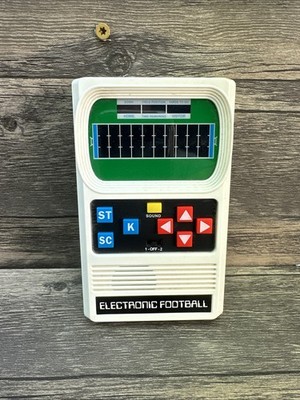 Mattel Electronic Football Game Basic Fun Vintage Tested & Working Good Cond
