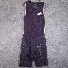 ADIDAS Speed Suit Pro Elite Rheon Sleeveless Running Track Mens MEDIUM Purple