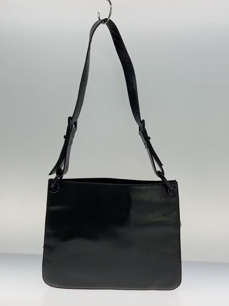 PRADA Shoulder Bag Leather Black thumbnail 3