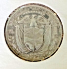 Foreign Coin       PANAMA 1933 1/4 Balboa  .900 SILVER  Circulated — photo 2