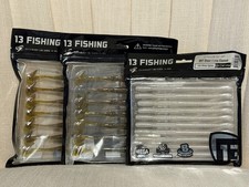 13 FISHING packs soft BAIT Ninja Worm Tail BFF Blunt Force Finesse OG sour #15