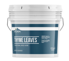 Earthborn Elements Thyme Leaves, Traditional Dried Herb, Bulk Size Gallon Bucket