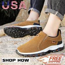 Mens Hiking Shoes Slip on Sneakers Outdoor Me...