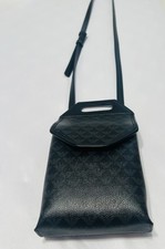 Borsa a tracolla Emporio Armani nera motivo logo tracolla regolabile ferramenta argento