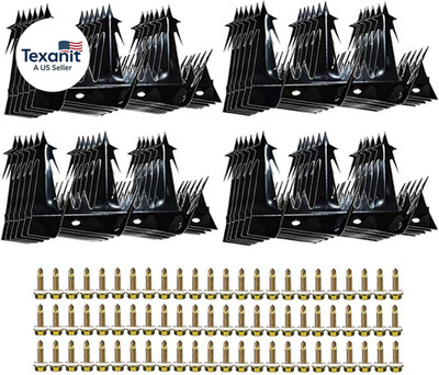 24Pack Metal anti Climb Spikes 220Inch for Fences and Walls Heavy Duty Metal Fen