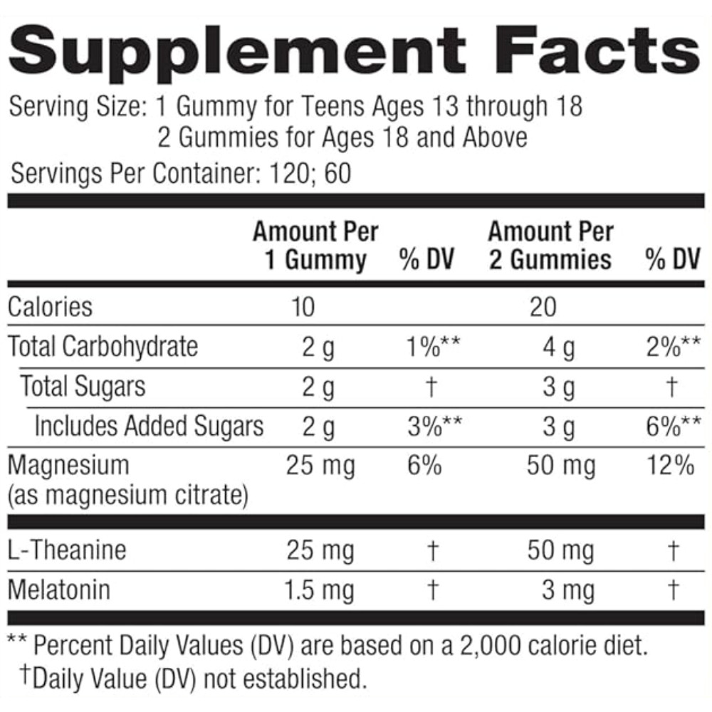Natural Vitality Calm Sleep Gummies Magnesium & Blueberry Pomegranate 60ct 4/26