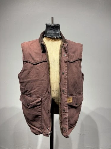 Powder River Outfitters Panhandle Slim Sherpa Lined Canvas Vest Mens L Faded... image 8