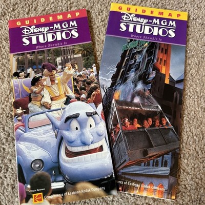 Disney World Guidemaps Disney MGM Studios Aladdin And Tower Of Terror