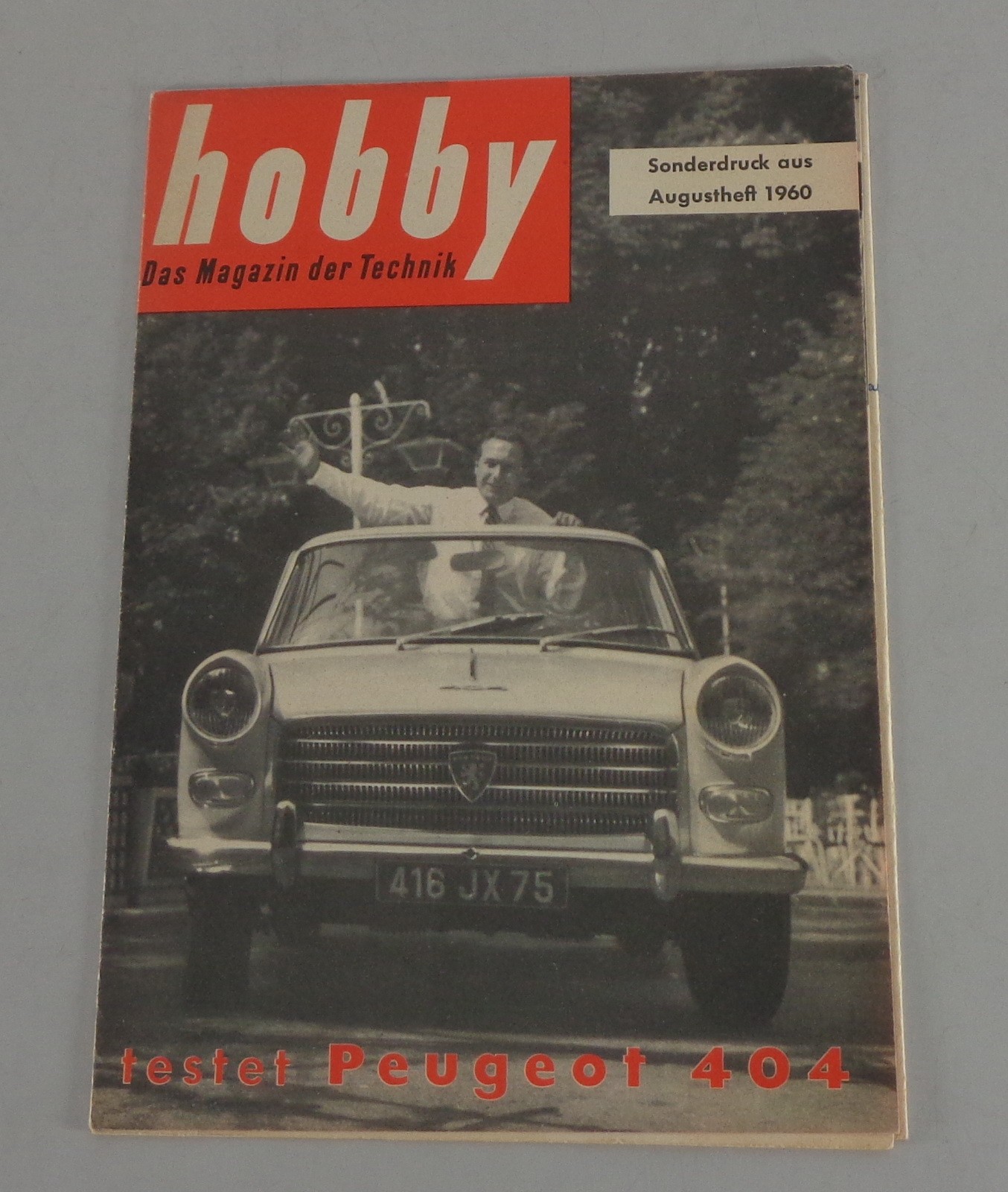 Hobby Magazine Peugeot 404 Special Reprint 1960 German Original