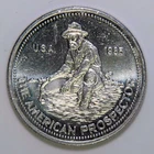 1985 1/4oz Silver Round  Engelhard Prospector Eagle Reverse k361
