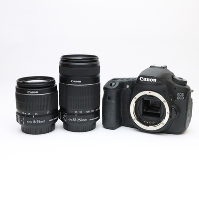 Canon EOS 60D + EF-S 18-55 IS + EF-S 55-250 IS Lens Kit #292 
