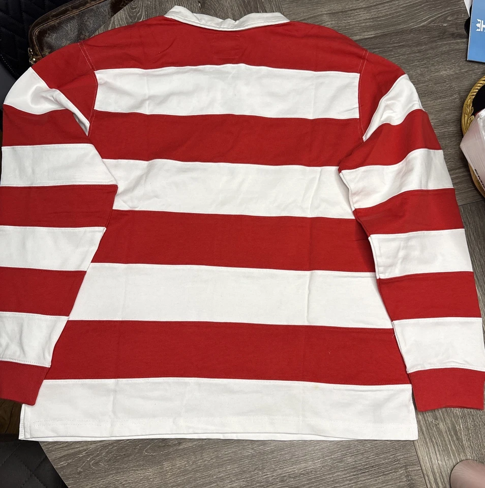 Регби Round Two темно-синее морское белое и красное XL - Изображение 2 из 4