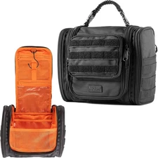 Tactical Hanging Toiletry Bag Dopp Kit for Men & Women. Perfect for Travel & Sto