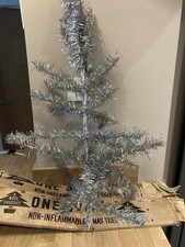 Vintage Noel Product 1960’s Silver 3ft Christmas Tree No Stand Boxed