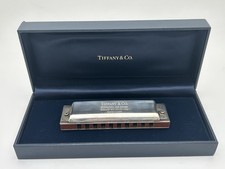 Vintage Tiffany  Co Sterling Silver 925 Harmonica Made In Germany Original Box