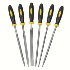 Premium Needle File Set - High-Carbon Steel Files with Non-Slip Ergonomic Handle