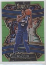 2019-20 Panini Select Concourse Neon Green Prizm 7/75 Joel Embiid #74 1yj